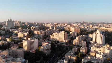 jerusalem center buildings aerial view