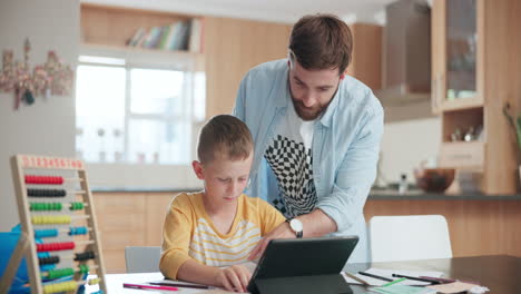 family, education and a father helping his son