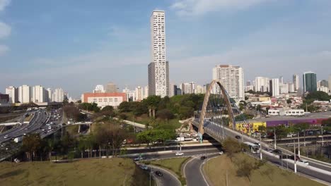 Imagen-Aérea-Del-Barrio-Tatuapé,-En-La-Ciudad-De-São-Paulo---Brasil