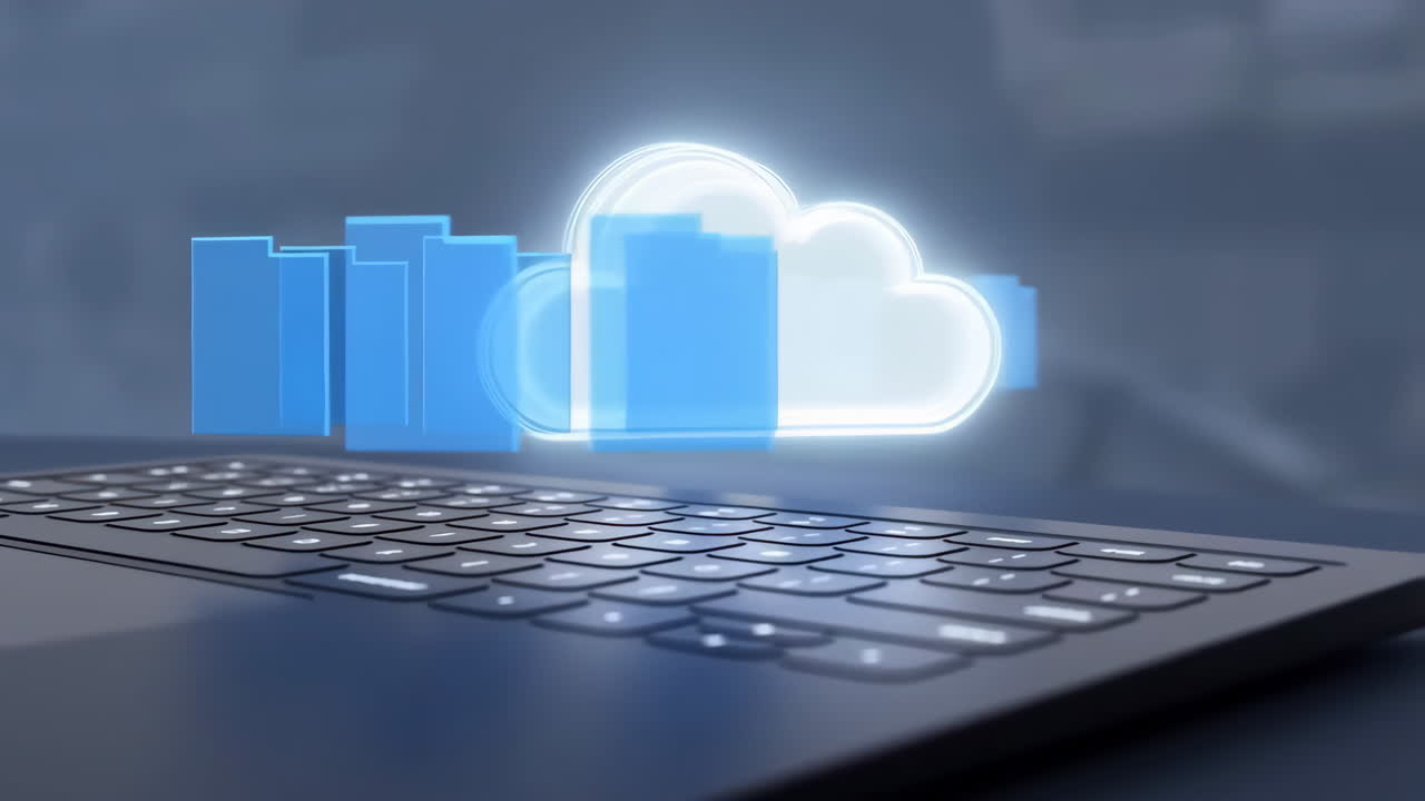 concepto de computación en nube y almacenamiento de datos