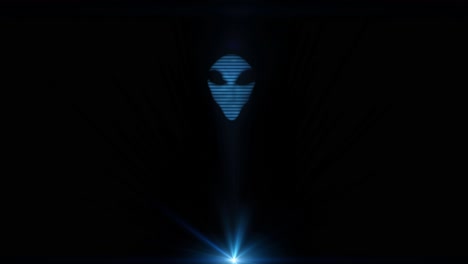 alien grey hologram head face creepy extraterrestrial gray ufo 4k