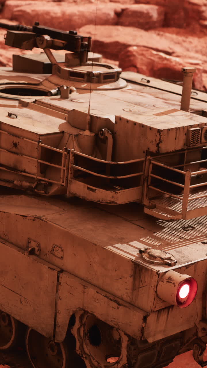Carro armato nel deserto