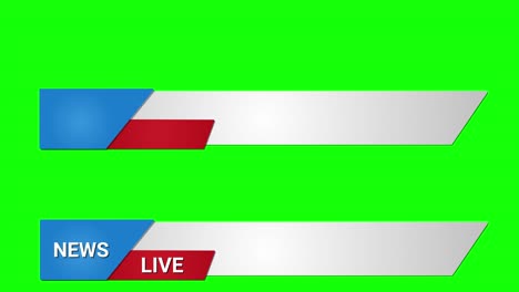 background for headline of media with editing of lower third. intros, titles, openers. video editing: background for headline of media. green screen chroma key