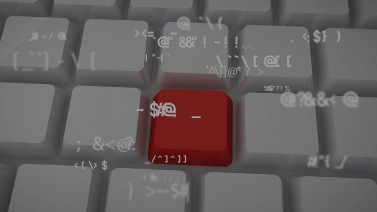 Animazione dell'elaborazione dati sulla tastiera
