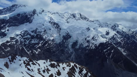 drone de los alpes de nueva zelanda 4k día