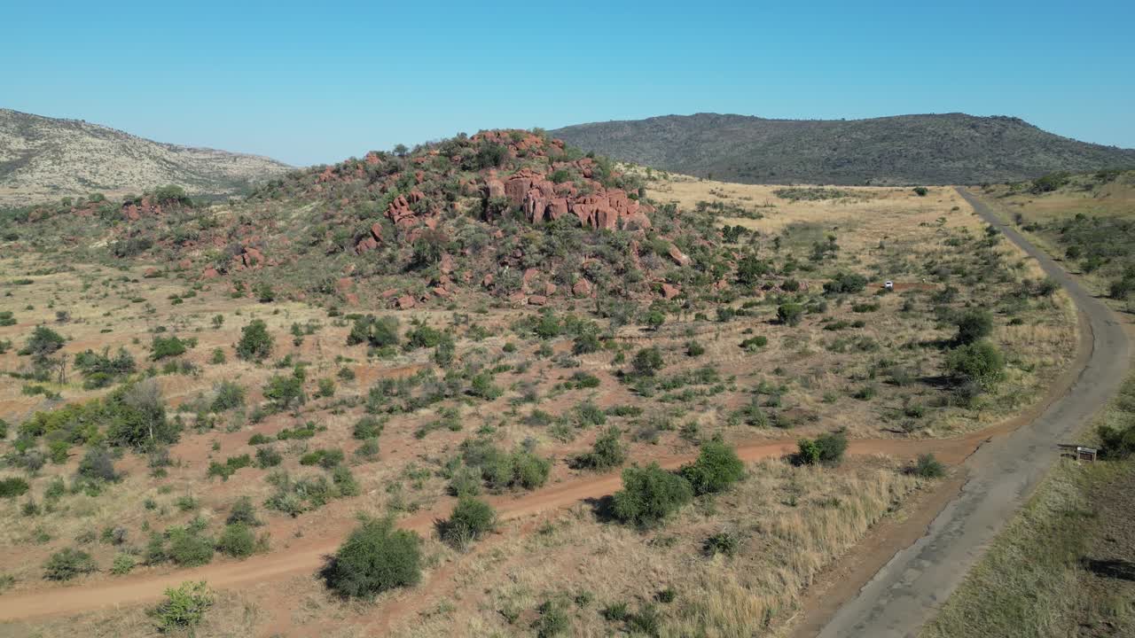 Vulcano africano a Rustenburg nel nord-ovest del Sudafrica