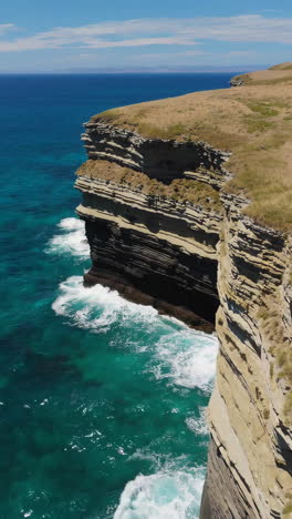 coastal cliffs and powerful waves