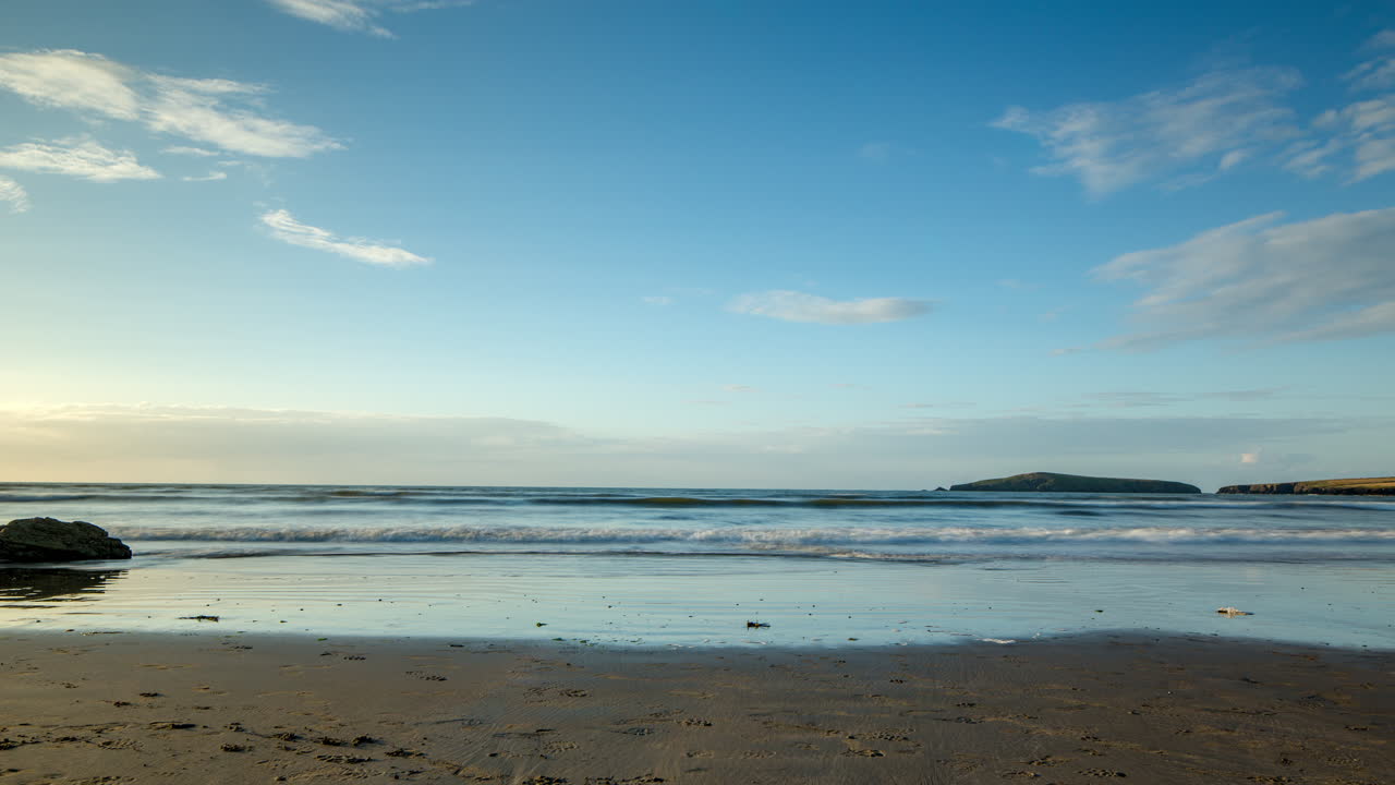 웨일즈 해변 일몰 4k 02