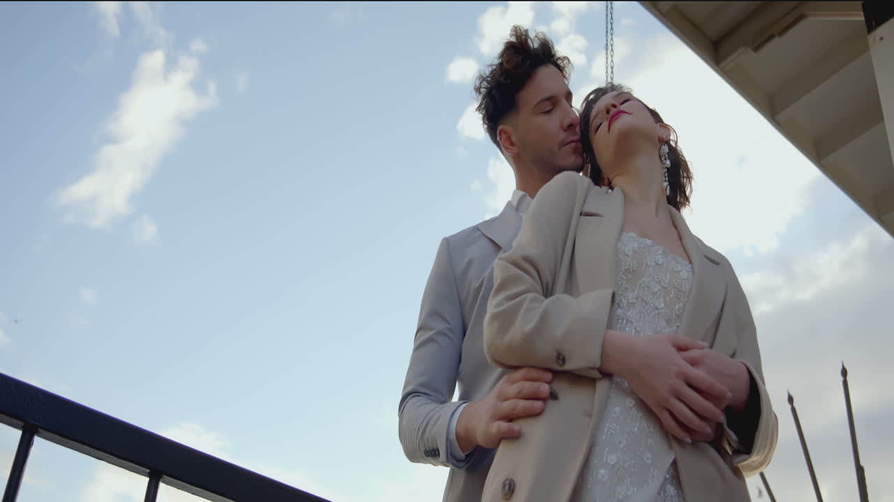 retrato de una pareja romántica