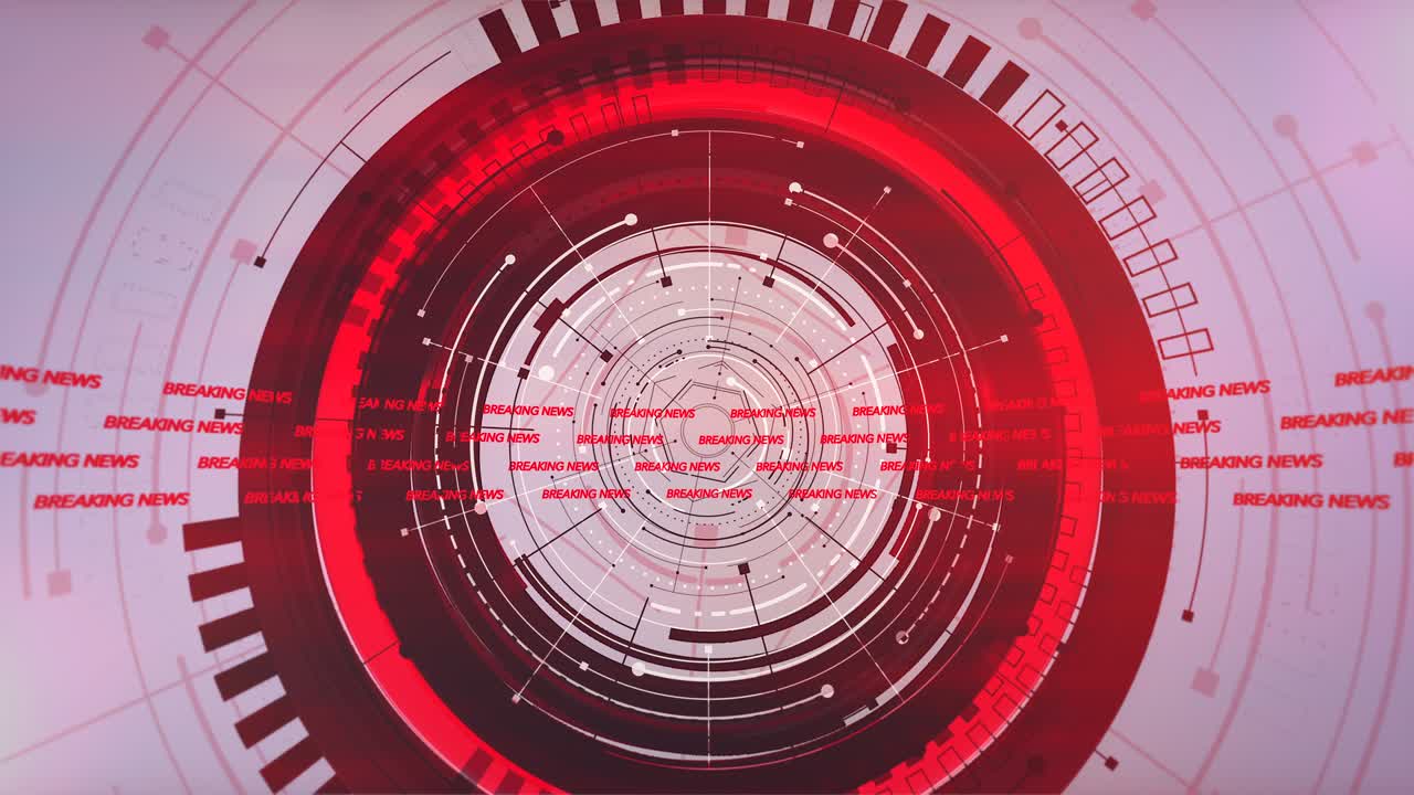 gráfico futurista con líneas y formas circulares