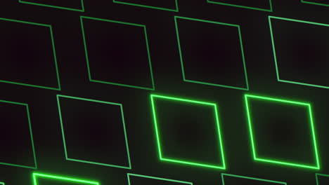 nightclub diamond pattern with neon green light,