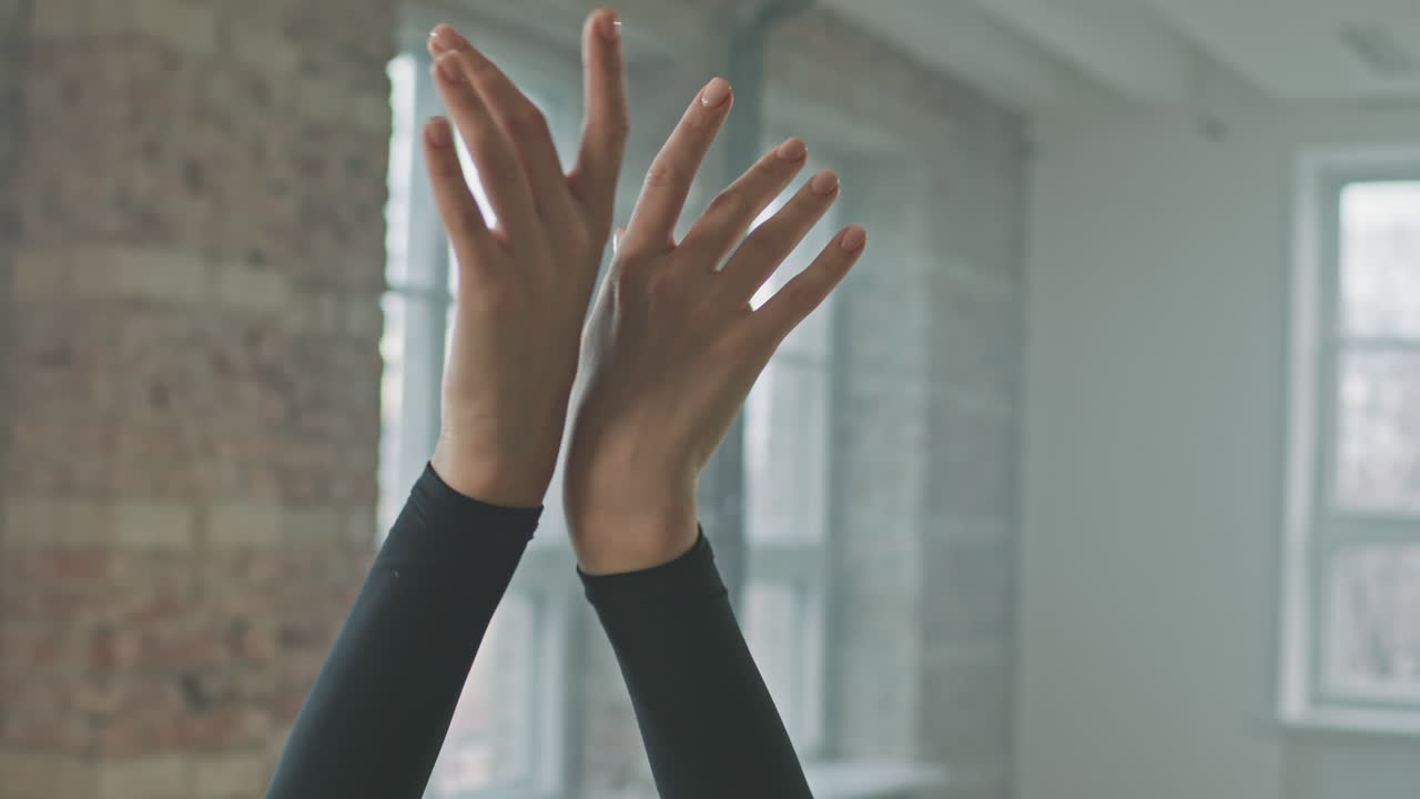 Delicate Female Hands During Ballet Dance