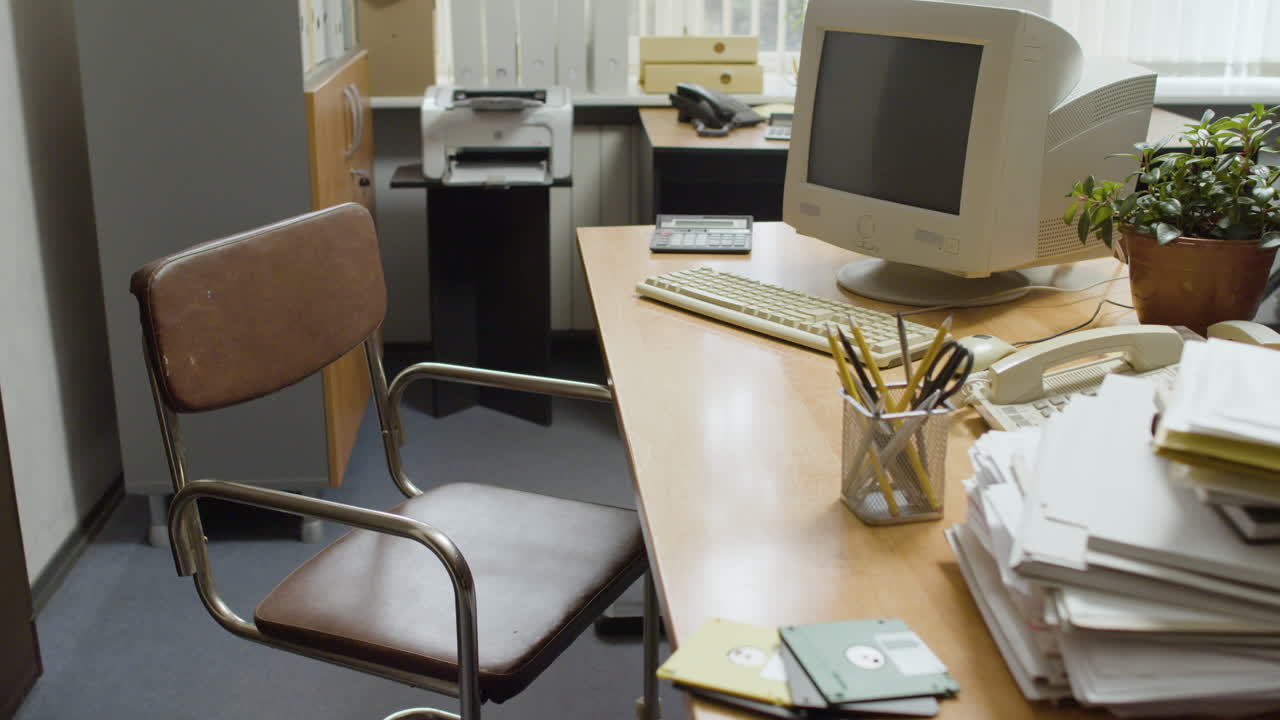 빈티지 사무실.