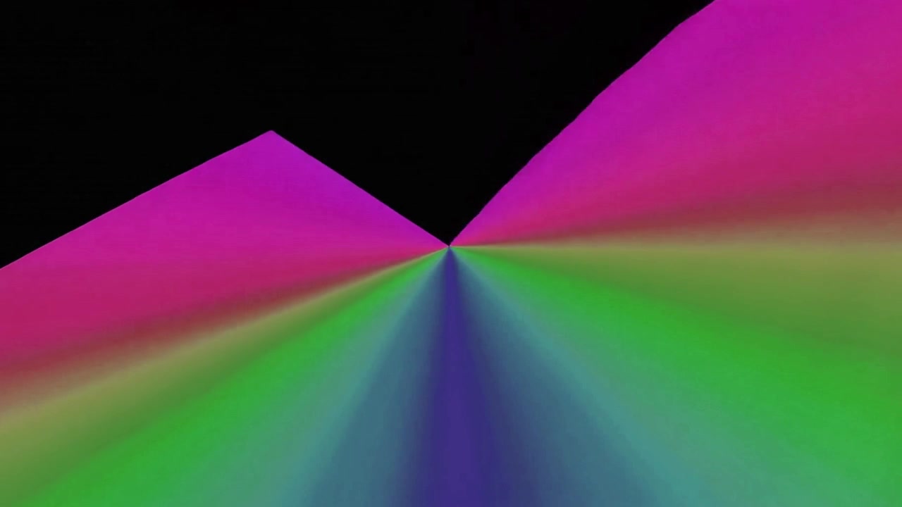 Animasi Geometris Abstrak dengan Gradien Warna Cerah