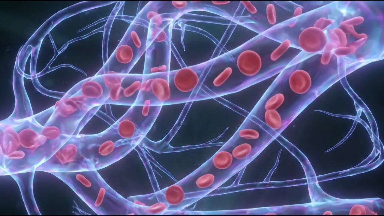 Vascular arterial tree network 3D medical scan hologram