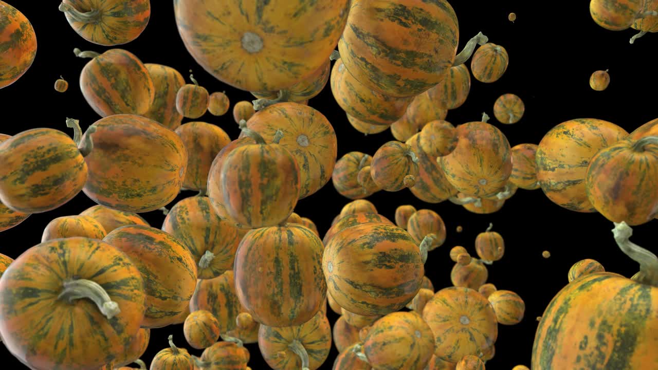 la lluvia de calabazas 4k