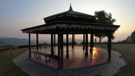 pavilion-with-sunset-on-mountain