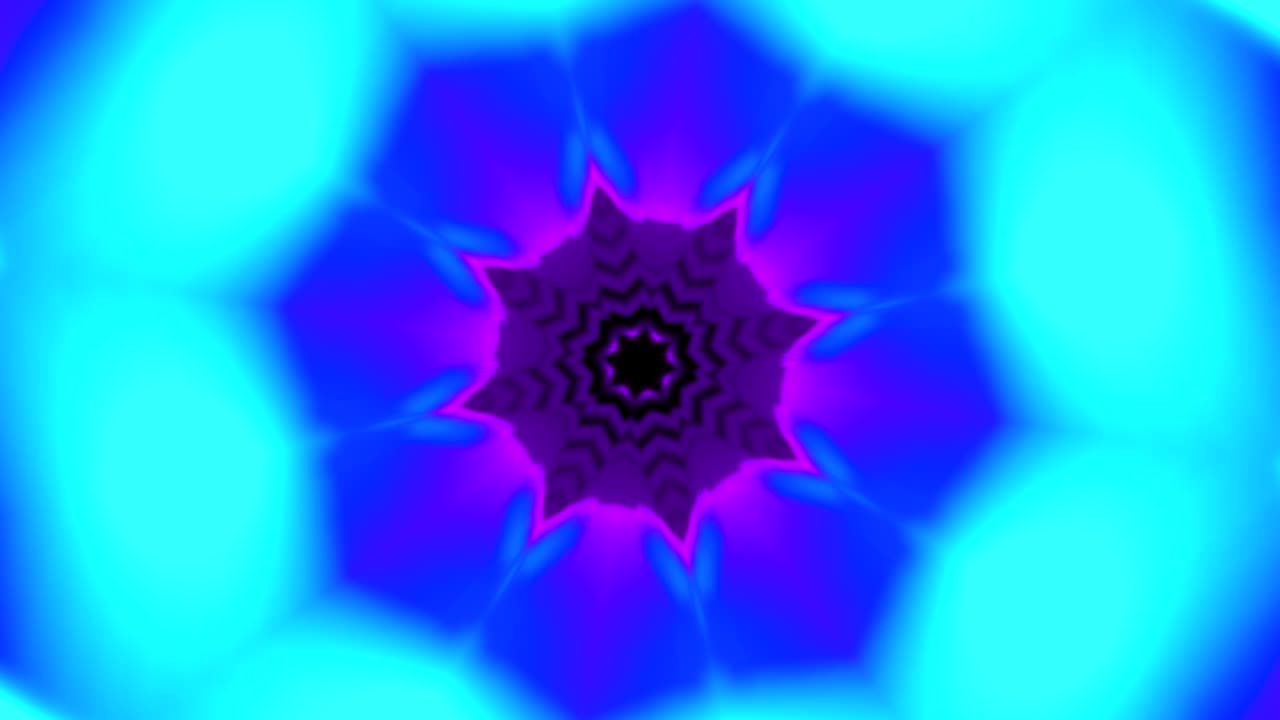 fiore color neon caleidoscopico anello di sfondo di moda