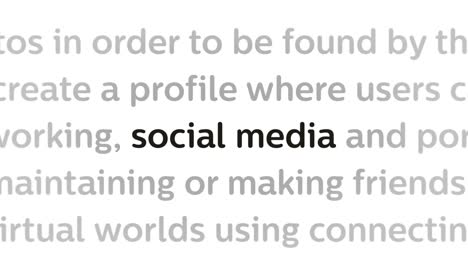 headline titles media with social media communication network seamless loop