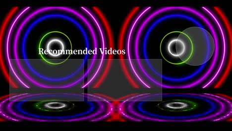 neon sign pattern end card ending screen motion graphics