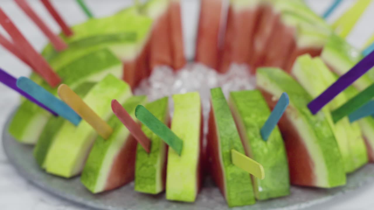 rebanada de sandía roja sin semillas