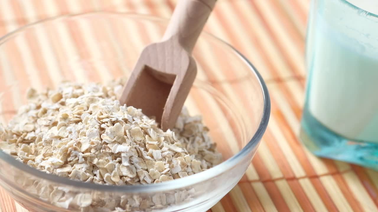 harina de avena con leche