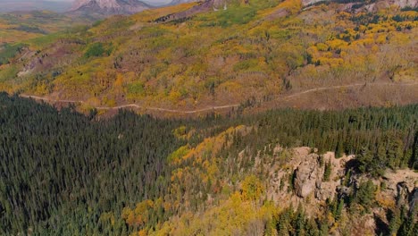 aspens turning on kebler pass, colorado