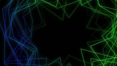 tecnología de plexo abstracto fondo de red futurista. polígonos de conexión y concepto de web. fondo de red digital, de comunicación y tecnología. animación de bucle 3d, vj, 4k