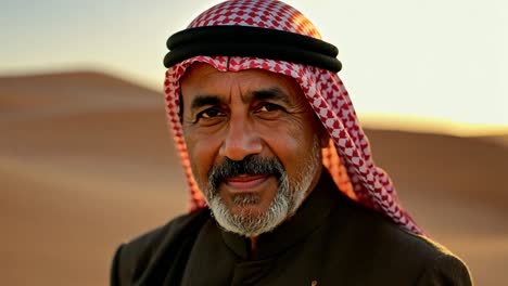 arab man in desert