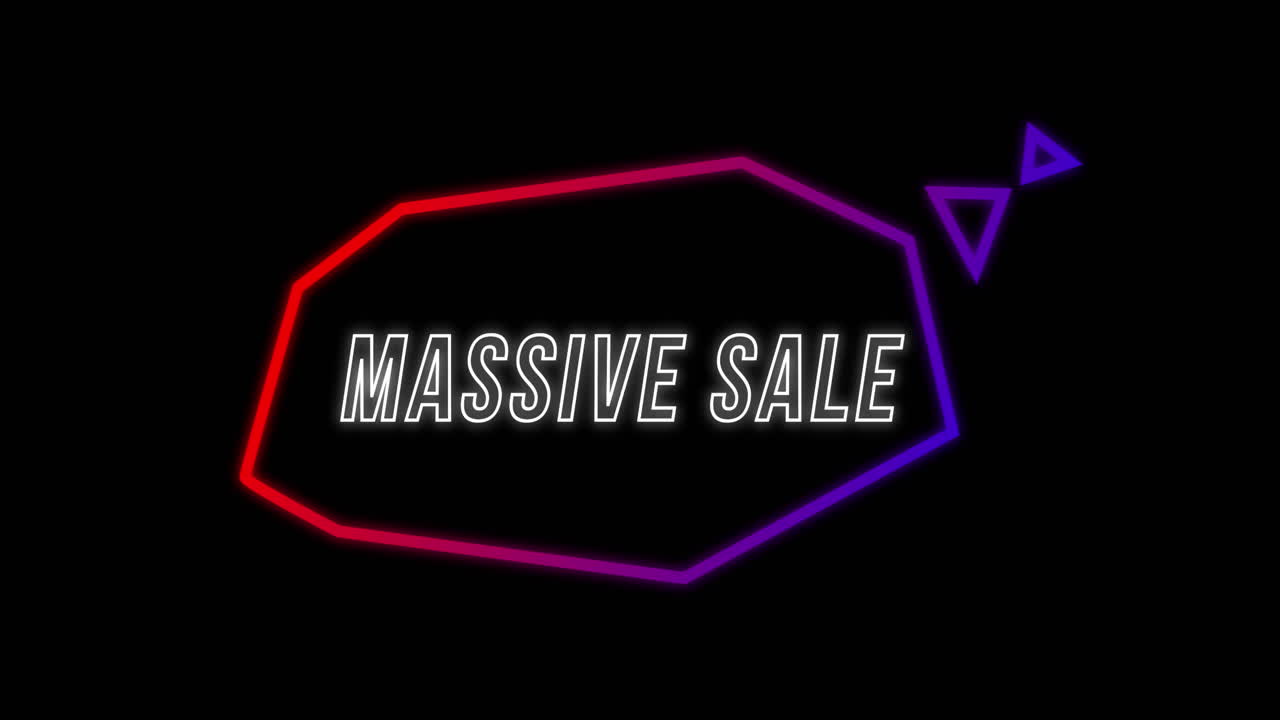 Massivt udsalg reklame i retro firser-koncept
