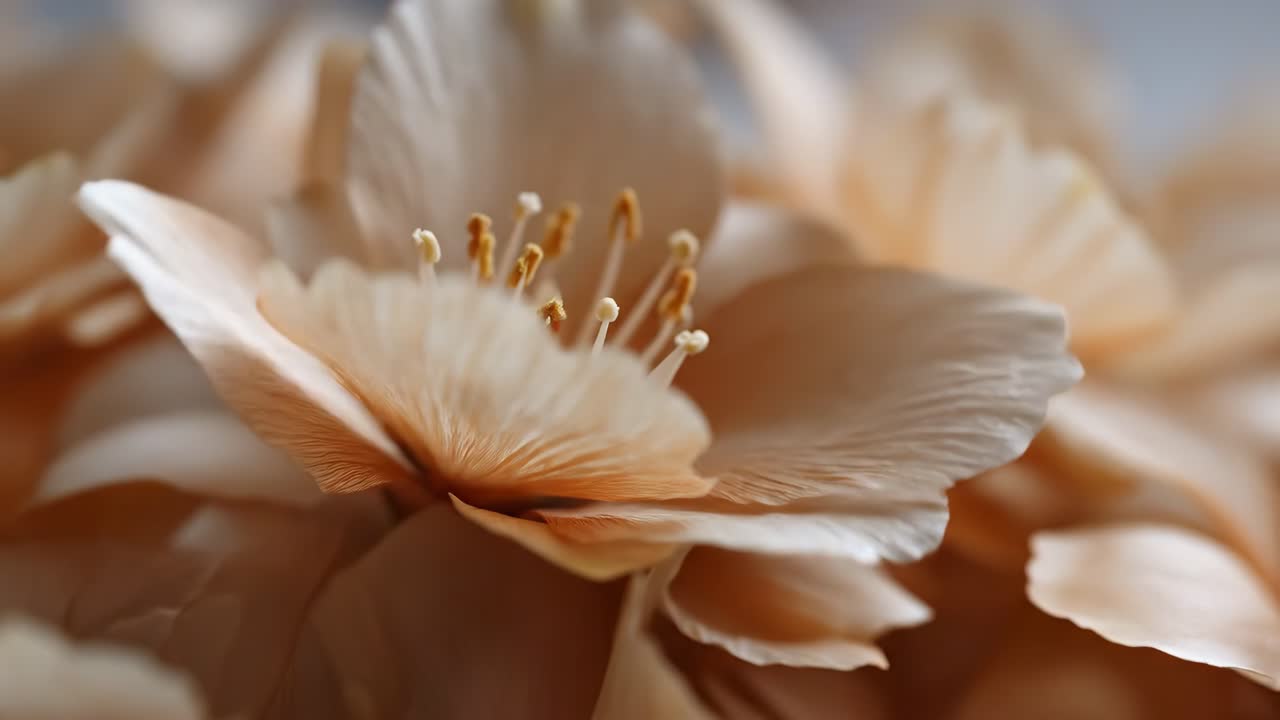 delicate beige flower petals closeup texture
