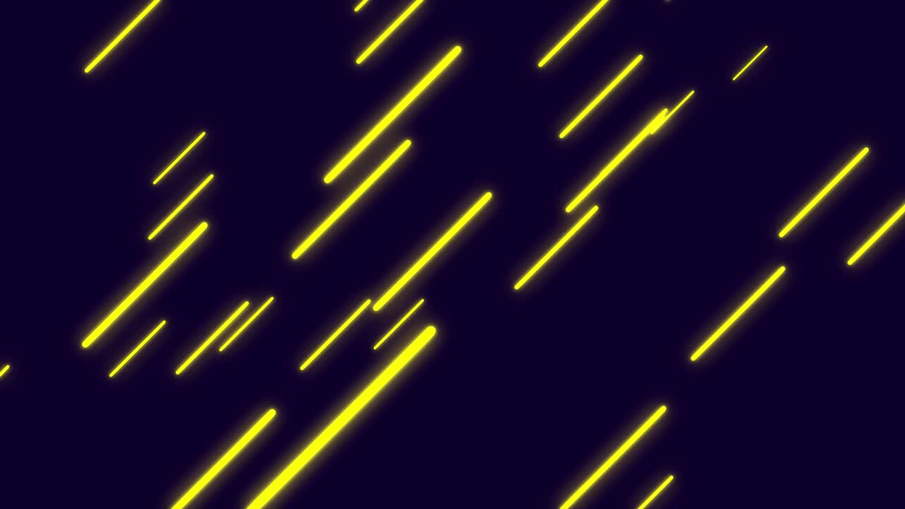 líneas amarillas abstractas imágenes de fondo en bucle - 4k coloridas líneas de neón brillantes fondo - luces de neón brillante - 4k abstracto fondo de movimiento minimalista - líneas de neon en movimiento multicolores