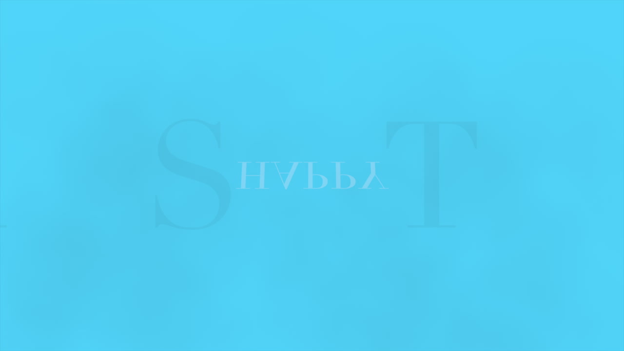 블루 패션과 미니멀리즘 배경 2에 애니메이션 텍스트 행복한 부활절
