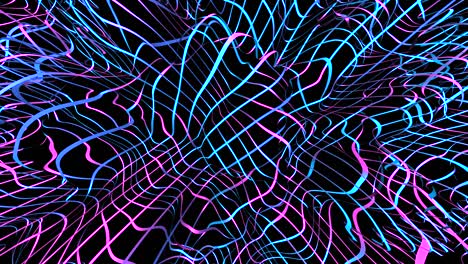 neon background with fluorescent liquid colors. ultraviolet abstract blue, purple, pink color. loop animation with alpha chanel 4k