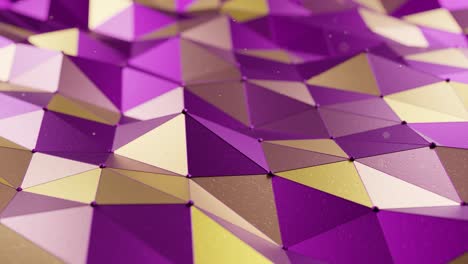 Geometric-Elegance:-A-Study-in-Purple-and-Gold-Triangles