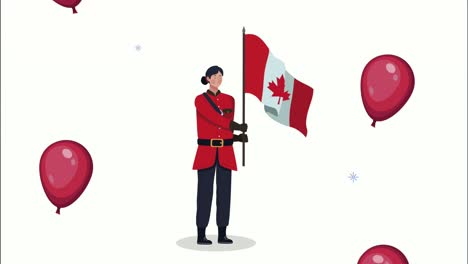 canadian female ranger character animation