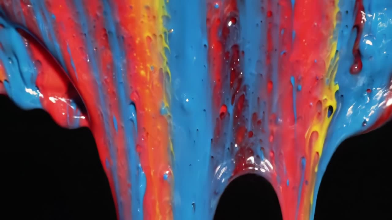 Vivid Colors Flow and Blend in Mesmerizing Art Display at City Gallery