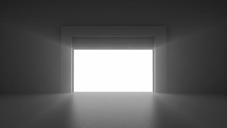 levantar puertas con una autorización en una habitación oscura