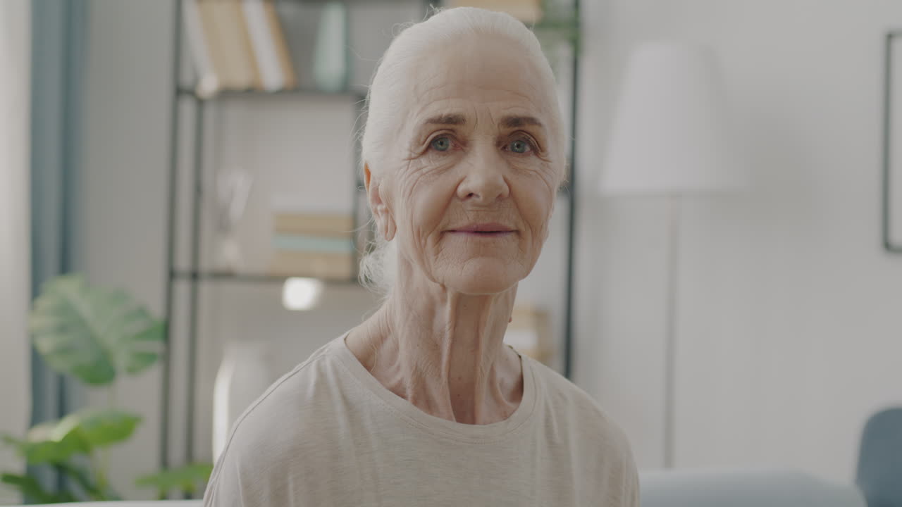 retrato de una mujer mayor