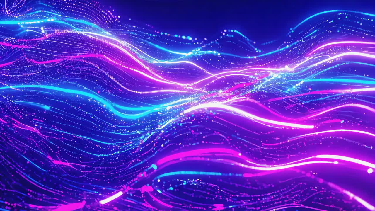 Abstract Neon Light Streaks
