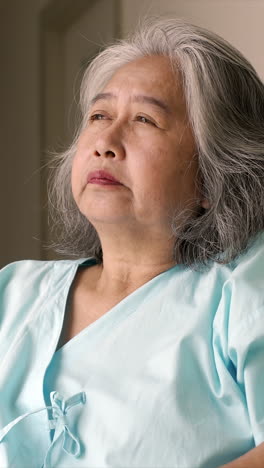 asian senior adult woman suffering from a mental disorder breakdown sickness, mental disorder concept, negative emotion, alzheimer, depression and difficult life situation concept