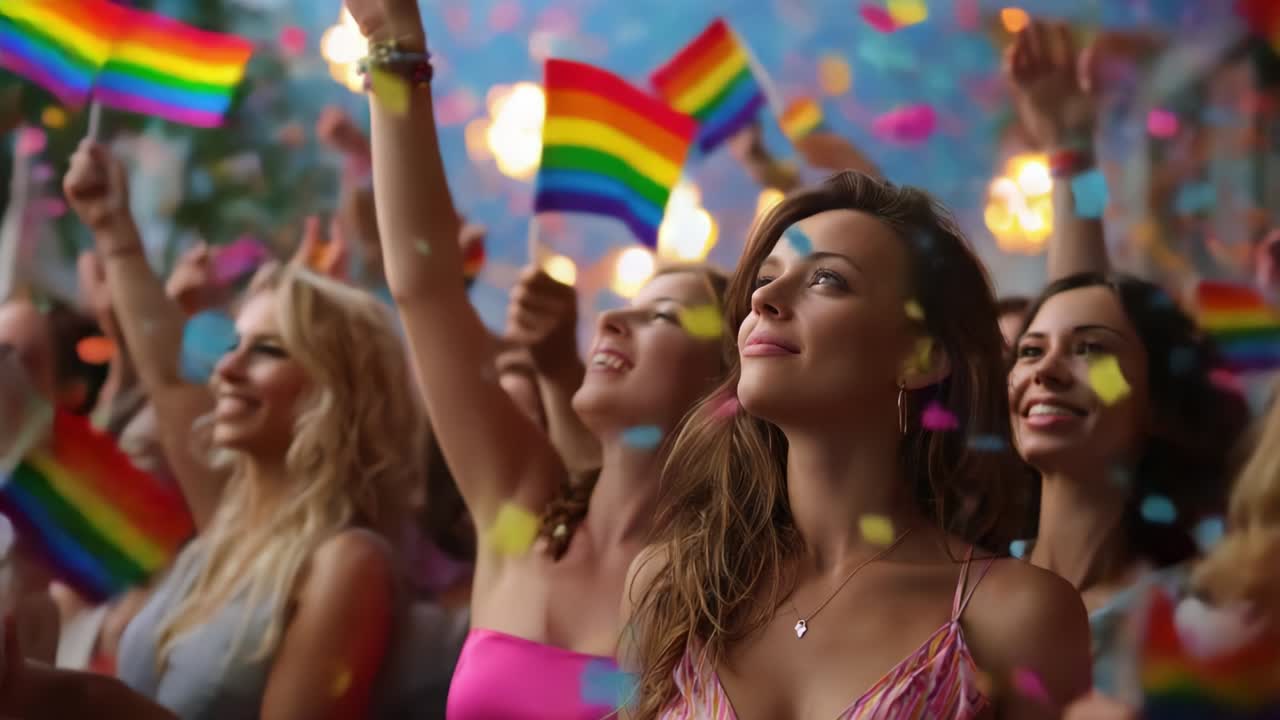 Celebrating Pride: A Joyful Gathering of Supporters