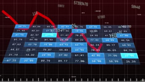 Animation-Der-Finanzdatenverarbeitung-über-Raster