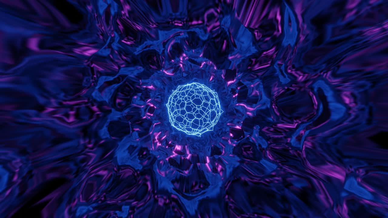 animación 4k 3d. animación abstracta elegante. tripe loco y psicodélico en bucle de vj