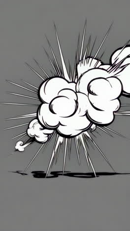 dynamic cartoon smoke and explosion effects