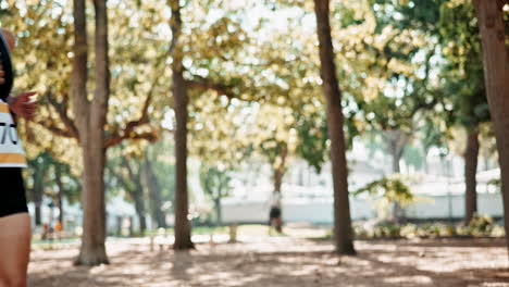 people running a marathon in a park