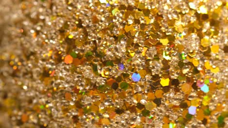 Christmas Toy with Gilding Closeup Christmas Toy with Gilding Closeup Bright Yellow Rotating Background New Years Concept Video