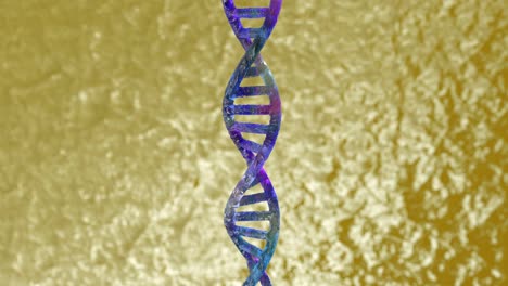 3d structural model of a dna double helix. isolated looped rotation of a dna molecule with copy/empty space around for your text or description.