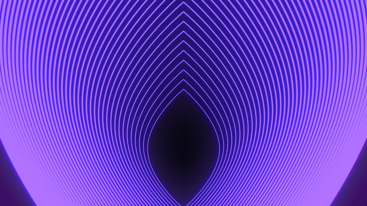 vacío púrpura oscuro rodeado de círculos concéntricos en un fondo llamativo