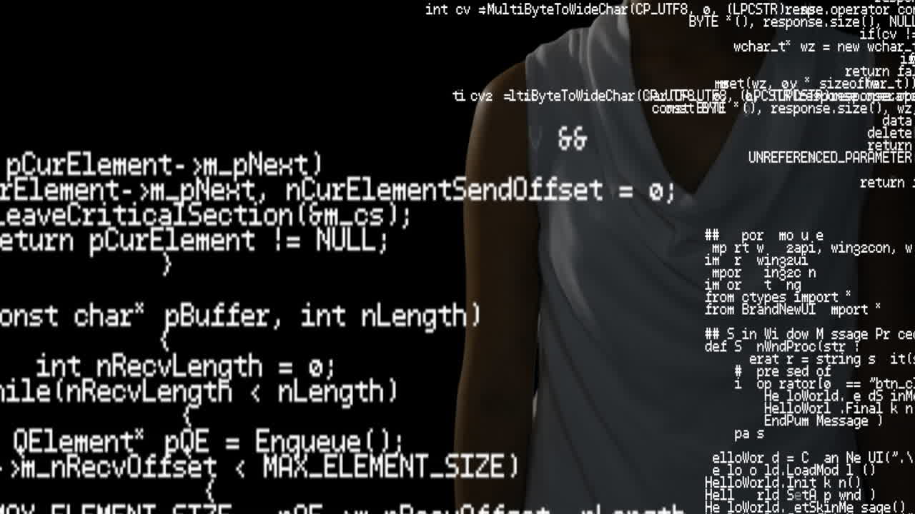 Woman using a touchscreen